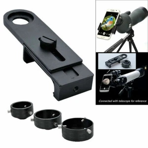 Support adaptateur métal universel pour téléphone portable 24-49 mm pour caméra télescope microscope - Photo 1 sur 9