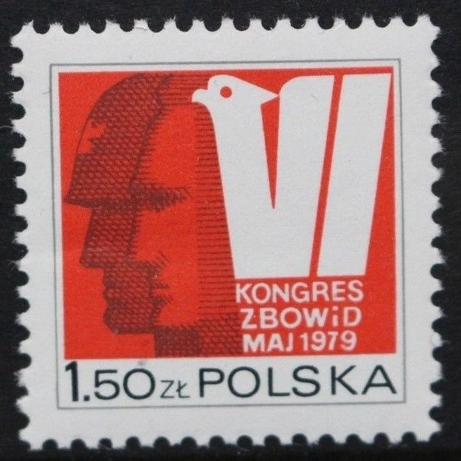 POLAND 1979 Association of Fighters for Liberty & Democracy. Set of 1 MNH SG2614 - Image 1 of 1