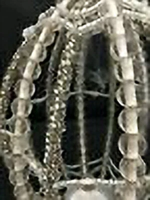 AGOTADO NUEVO Candelabro Votivo de Huevo de Pascua con Cuentas de Granero de Cerámica Foto 1 de 4