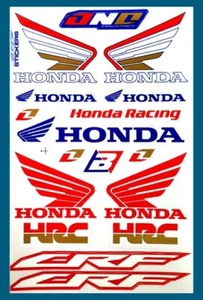 Honda Stickers Helmet Decal For Motorcycle Car ATV Bike Motor Sport Racing #H08 - Picture 1 of 6