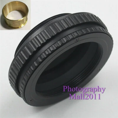 M42 to M42 12-17mm Brass Focusing Helicoid Adapter Macro Tube 12mm-17mm for M42 - Image 1 of 4