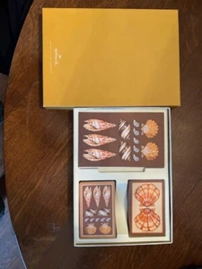 Tarjetas Hallmark Seashell de colección y hojas de puente de contrato en caja original - Imagen 1 de 3