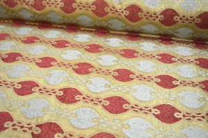 Möbelstoff Bezugstoff Polsterstoff Meterware Stoff Jacquard Ornament Barock Rank - Bild 1 von 7