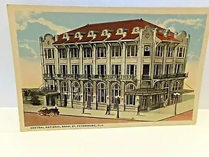 Central National Bank St. Petersburg Florida Postcard Circa 1910 Unposted - Picture 1 of 2