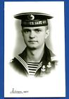 Handsome Guy Sailor in capless cap, Red Banner Baltic Fleet Soviet Vintage Photo