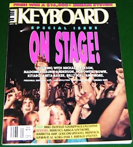 1988 Keyboard Magazine w-Soundpage Disc NO LABEL MIKE OLDFIELD KURZWEIL Brochure - Picture 1 of 5