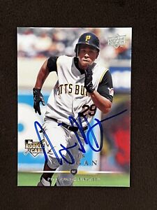 Nyjer Morgan  SIGNED AUTOGRAPH 2008 Upper Deck Pittsburgh Pirates RC