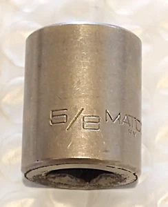 MATCO TOOLS B206, 3/8" DRIVE, 5/8" SOCKET, SHALLOW, 6 POINT. - Picture 1 of 8