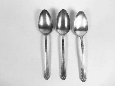 Juego de 3 cucharas de mesa EPNS plateadas de National Silver Company Foto 1 de 4
