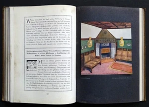 Antique ARTS CRAFTS German APARTMENT HOME FURNITURE DESIGN Architecture Book - Picture 1 of 9
