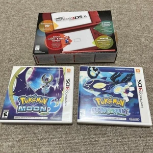【Casi Como Nuevo】Nintendo Nuevo 3DS LL Rojo Metálico Versión Norteamericana con Videojuego - Imagen 1 de 11