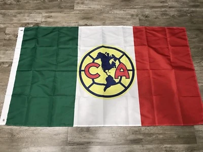 Bandera Club Águilas Del América 3x5 pies, nueva bandera amarilla azul cremas Foto 1 de 4