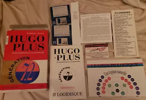 Hugo Plus 7.2 DOS Logidisque French Français Grammar Spell Check Vintage - Picture 1 of 2