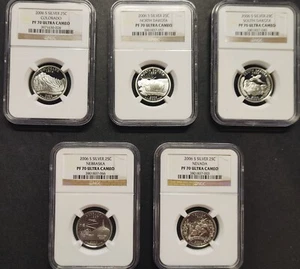 USA 2006-S Silver Proof Statehood Quarter Set NGC PF70UC - Picture 1 of 7