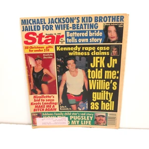 Star Tabloid Dec. 10 1991 JFK Jr. Michael Jackson Nicollette Sheridan Oprah - Picture 1 of 6