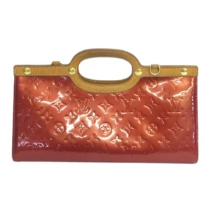 LOUIS VUITTON Monogram Vernis Roxbury Drive Hand Bag 2way Red M91987 Auth Japan - Picture 1 of 10