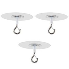 3Pcs/set Clear Adhesive Hooks for Wall or Ceiling Damage Resistant hangers Hooks