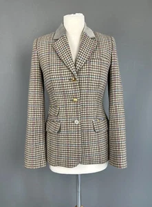 Joules Sakko Park Royal Grau Tweed Kariert Wolle Reitblazer UK 8 - Bild 1 von 9