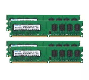 8GB Samsung 4pcs 2GB 2RX8 PC2-6400 DDR2 800Mhz 240pin DIMM NONECC Desktop Memory - Picture 1 of 6