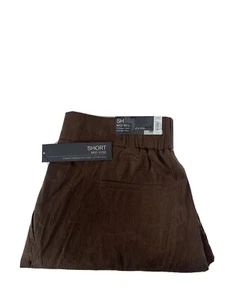 APT. 9 Women's XS Linen Blend BROWN SHORTS Mid Rise BLACK EMBROIDERED Design - Picture 1 of 10