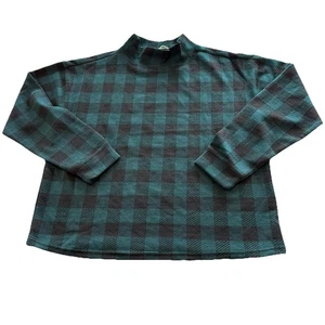 NUEVO CON ETIQUETAS BeachLunchLounge Guinga Búfalo Cuadros Manga Larga Ella Sulfur Mountain XL - Imagen 1 de 7