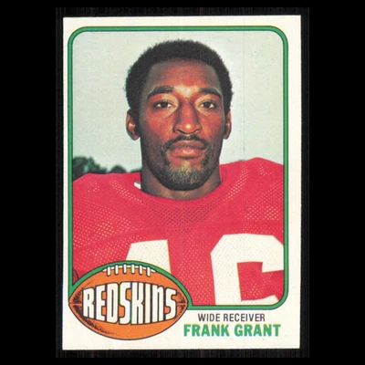 Frank Grant Rookie #151 1976 Topps Washington Redskins Football Card NFL NM - Image 1 of 3