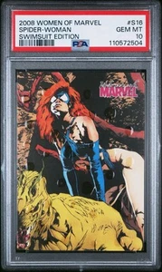 SPIDER-WOMAN 2008 Rittenhouse Women of Marvel Swimsuit Edition #S16 PSA 10 - Picture 1 of 2