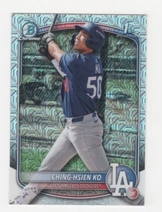 2025 BOWMAN CHROME MEGA BASEBALL MOJO REFRACTOR CHING-HSIEN KO DODGERS #BCP-224 - Picture 1 of 2