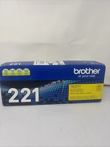 Genuine Brother TN-221Y Yellow Standard Yield Color Toner Cartridge - Picture 1 of 6