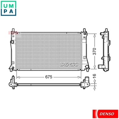 RADIATOR ENGINE COOLING DRM44035 FOR MAZDA L850 1.8L LF-ZB 2.0L 4cyl PREMACY - Image 1 of 4