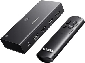 UGREEN HDMI Switch 3 in 1 Out 4K@60Hz, HDMI Splitter Mit Fernbedienung Unterstüt - Bild 1 von 7