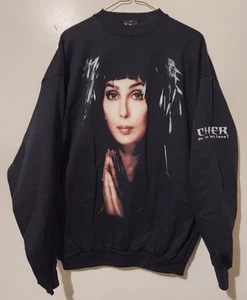 Cher gigante años 90 ¿crees? Sudadera Tour Concert Big Face XL 24x30" - Imagen 1 de 3