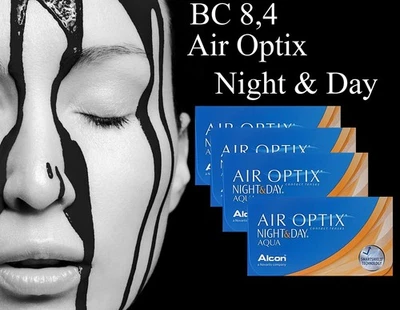 BC 8,4 Air Optix® Night & Day Aqua Monatslinsen von Alcon viele Größen