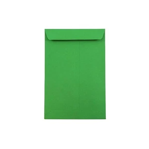 JAM Paper 6 x 9 Open End Catalog Colored Envelopes Green Recycled 88103I - Picture 1 of 3