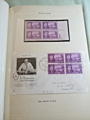 Franklin D. Roosevelt Unique Stamp Collection, 250+ Stamps plus FDOI Envelopes - Image 1 of 4