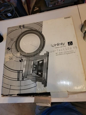 Infinity Kappa Perfect 12inch Subwoofer Dual Voice Coil Variable Q - 2 Speakers - Image 1 of 4