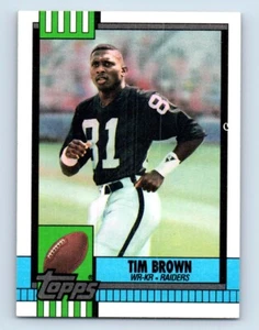 1990 Topps Tim Brown Los Angeles Raiders #295 - Picture 1 of 2