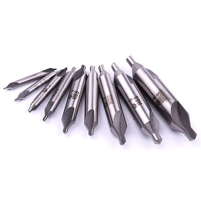 HSS 6542 Center Drill Bit, Combined Drill & Countersink Lathe Mill Tool 60 Angle - Image 1 of 4