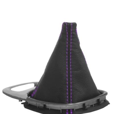 Ботинки с ручным переключением передач кожа ПВХ для Honda S2000 03-09 фиолетовая строчка - Изображение 1 из 4