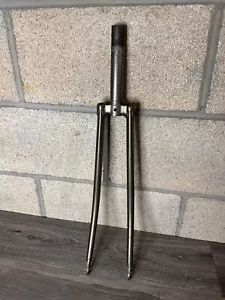 Vintage Schwinn Sprint 27" Steel Fork 1" Threaded Gray - Picture 1 of 6