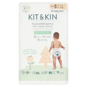 Kit & Kin Eco Windelhosen, Größe 5 (12-17 kg) - 20 pro Packung - Bild 1 von 1