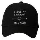 60 Second Makeover Limited I Love My Labrador This Much Black Cap Baseball Funny