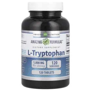 2 X Amazing Nutrition, L-Tryptophan, 1,000 mg, 120 Tablets - Picture 1 of 2