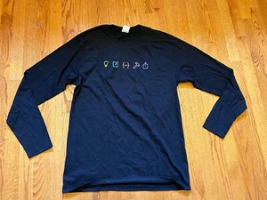 APPLE ENGINEER T-SHIRT Black Medium Employee Week of Code 2021 Long Sleeve MD M - Picture 1 of 24