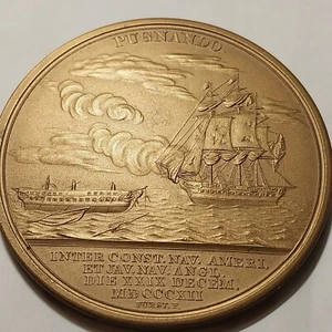 Krieg von 1812 Bronzemedaille, William Bainbridge, USN Krieg von 1812 - Bild 1 von 8
