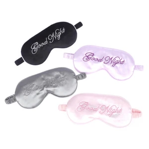 Sleeping Blindfold Eye Masks Blackout Eye Cover Washable Adjustable EyepatDB - Picture 1 of 14