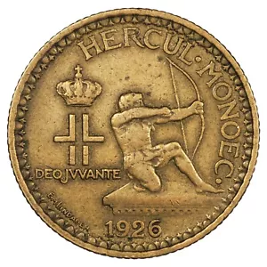 Monaco - 2 francs 1926 Louis II cupro-aluminium - KM.115 Gad.MC130 monnaie - Imagen 1 de 2