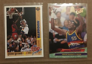 Dikembe Mutombo RC 1991-92 Upper Deck Top Prospekt #446 & 92-93 Fleer Ultra #53 - Bild 1 von 1