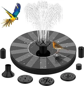 Solar Powered Fountain Water Pumps Floating Garden Pond Pool Fish Tank Bird NEW - Picture 1 of 10