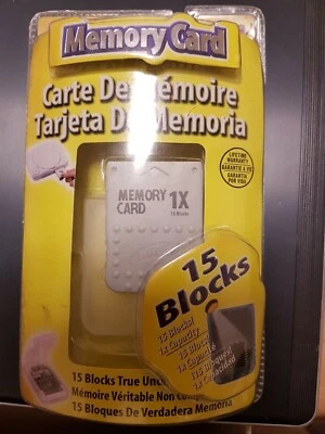 Intec PlayStation Memory Card 1X 15 Blocks - Image 1 of 3